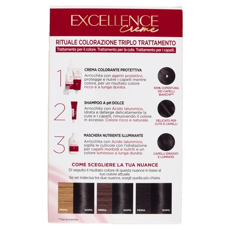 L'Oréal Paris Excellence Creme Colorazione Triplo Trattamento 1 Nero